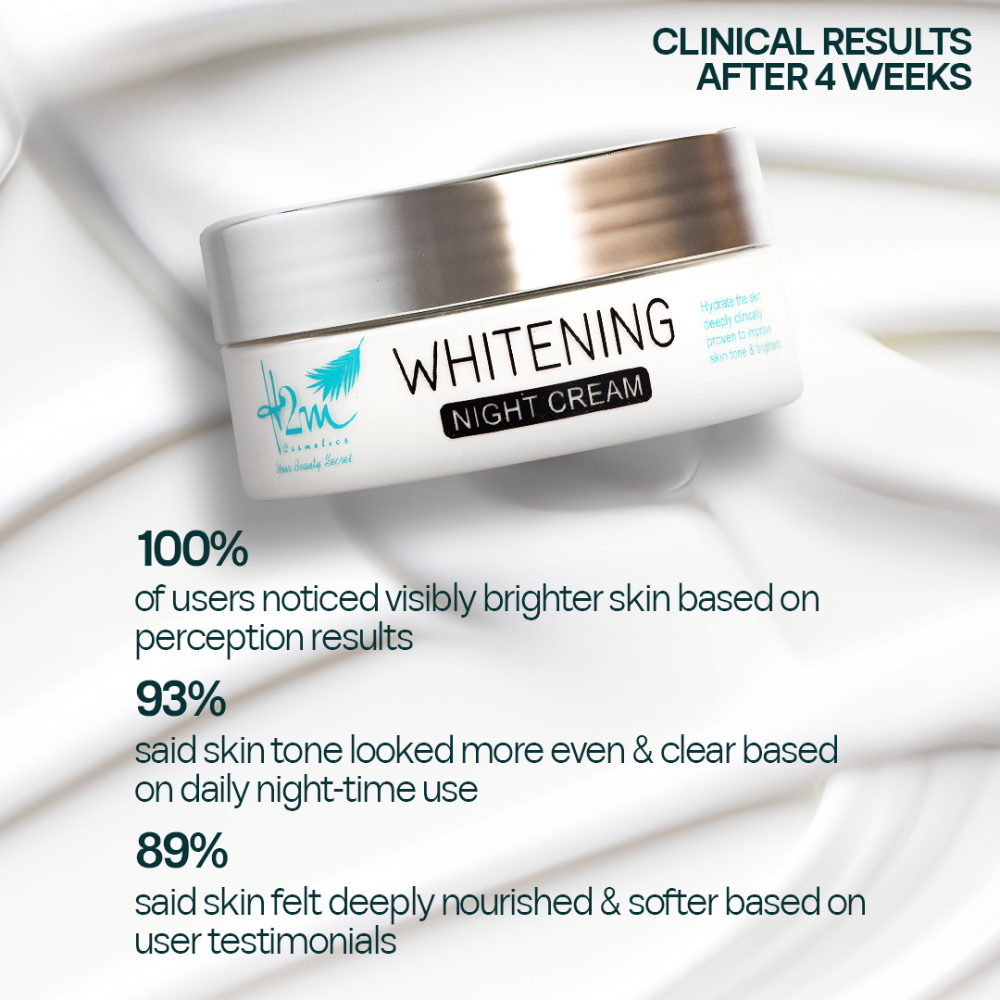H2M Night Cream for Whitening and Brightening