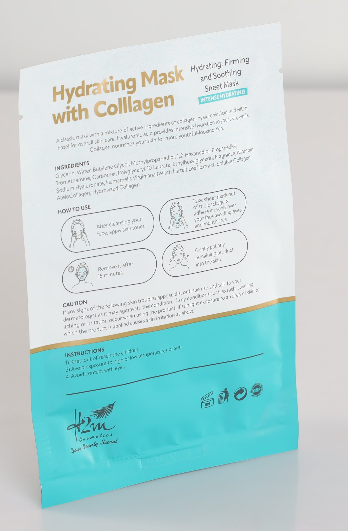 H2M Hydrating Mask with Collagen – Deep Moisture & Firming Formula